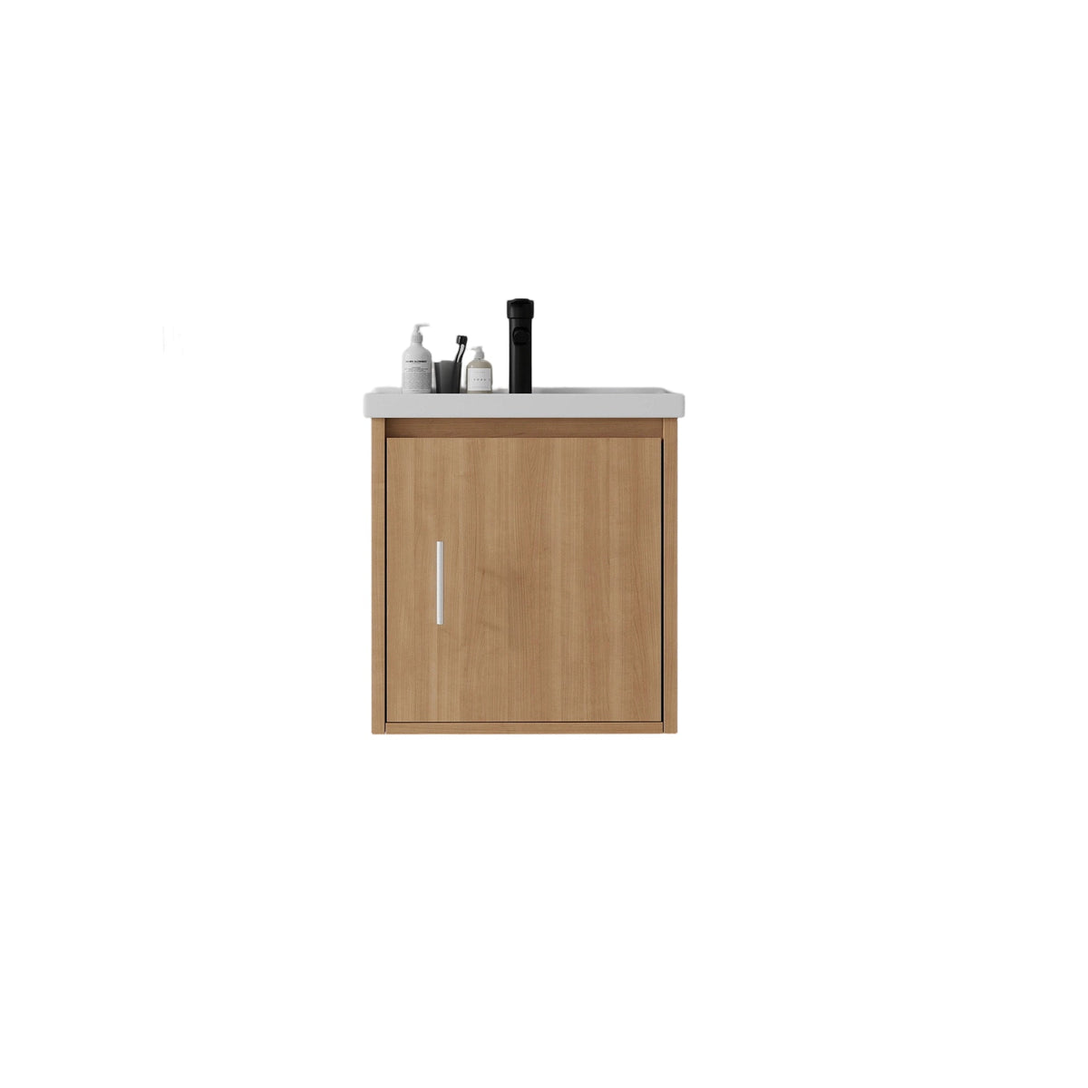 20 Inch Floating Bathroom Vanity with Soft-Close Door and Ceramic Sink - Multiple Colors