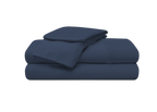 Vertex Split Cal King Sheet Set with Cooling Nylon Fabric - Navy