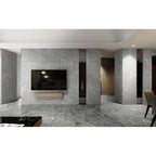 Textured 3D Decorative Tiles with Polished Marble Surface - Yellow, Gray, or White