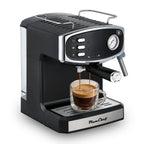 20 Bar Espresso Machine with Semi-Automatic Control - Black or Blue