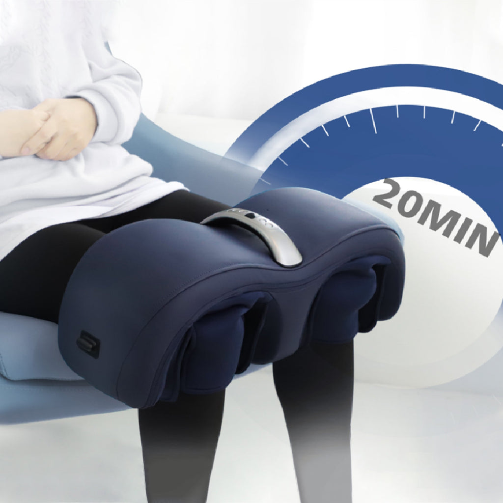 Air Pressure Knee Massager with Adjustable Heat - Dark Blue
