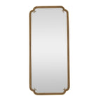 Full Length Mirror With Stand - Antique Gold Floor Mirror for Bedroom