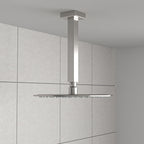 Premium 8" Ceiling Mounted Shower Arm with Flange - Black or Gray