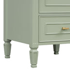 Retro Bathroom Vanity With Sink with Soft-Closing Doors - Green or Dark Gray