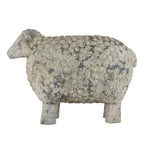 Magnesium Sheep Figurine with Weathered Finish - White & Gray