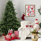 Full-Shaped 6 Ft Christmas Tree with 1673 PE/PVC Tips - Green