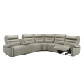 Power Motion Sectional Sofa with Cinematic Console - Light Gray