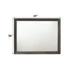 Minimalist Design Mirror with Smooth Edge - White, Black, or Dark Gray