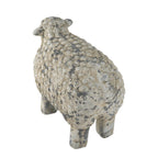 Magnesium Sheep Figurine with Weathered Finish - White & Gray