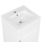 Bathroom Vanity with Sink and Adjustable Shelf - Multiple Colors