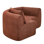 110" Modern Curved L-Shaped Modular Sectional Sofa