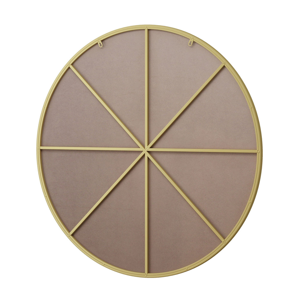 Metal Framed Circular Wall Mirror with Modern Design - Black or Gold