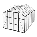 Gain Height Windproof Greenhouse with Heavy-Duty Frame - Black
