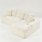 Convertible Modular Sectional Sofa with Twin Seat and Chaise - Multiple Colors