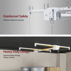 Overhead Garage Storage Rack with All-Steel Construction - White