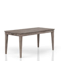 Rustic Dining Table with 2 Storage Drawers and Leaf - Gray