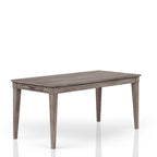 Rustic Dining Table with 2 Storage Drawers and Leaf - Gray