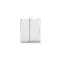 Pearl Silver Sliding Frameless Shower Door with Easy Clean Tempered Glass