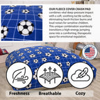 Sensory Crash Pad for Kids & Adults with Removable Washable Cover - Blue, Red, and More
