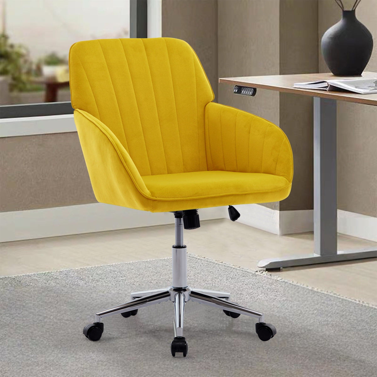 Adjustable Ergonomic Office Chair with Swivel Backrest Seat - Multiple Colors