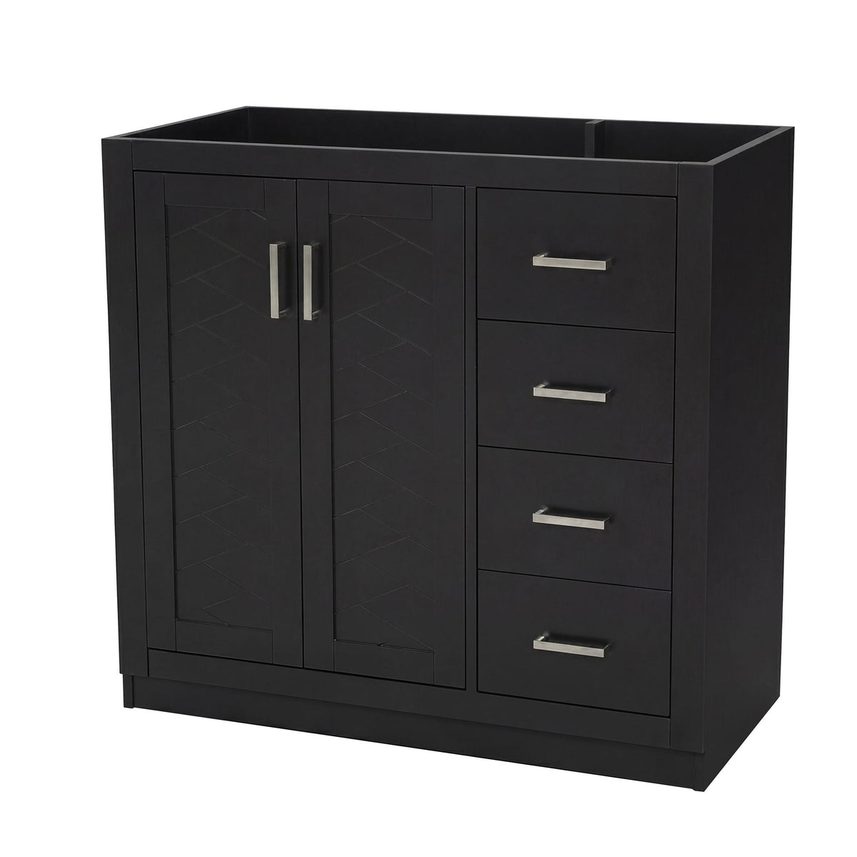 Retro Style Bathroom Vanity with Soft Closing Doors - Multiple Colors