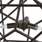 3 Light Metal Chandelier with Adjustable Chain