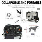 Outdoor Heavy Duty Collapsible Pet Bike Trailer