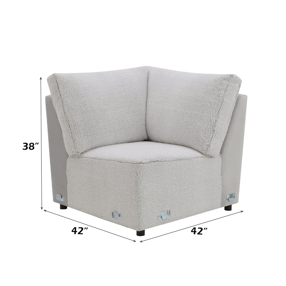 Modular Power Recliner Sectional with Cup Holders and Wireless Charging - Gray