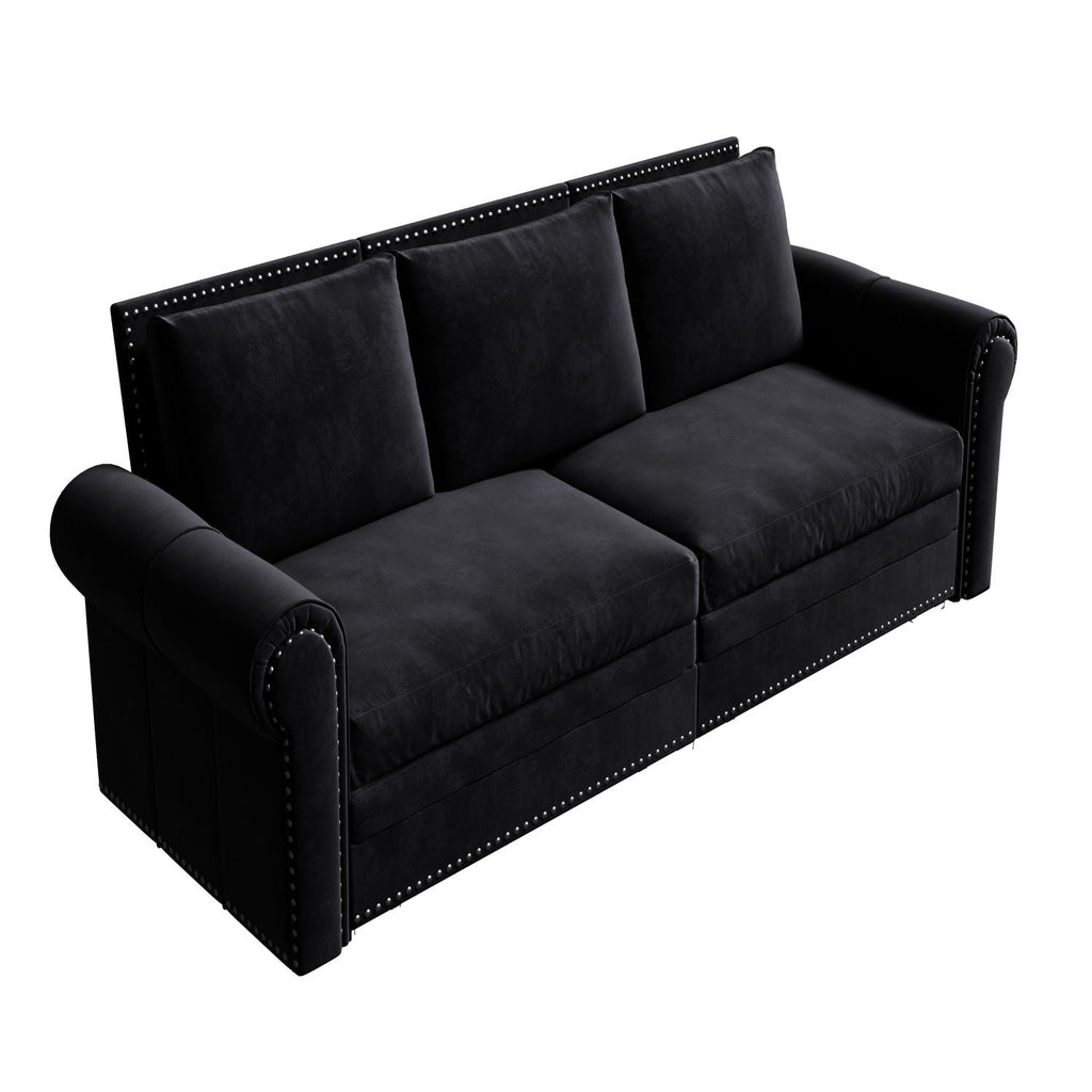 Chesterfield Sleeper Sofa with Pull Out Bed - Multiple Colors
