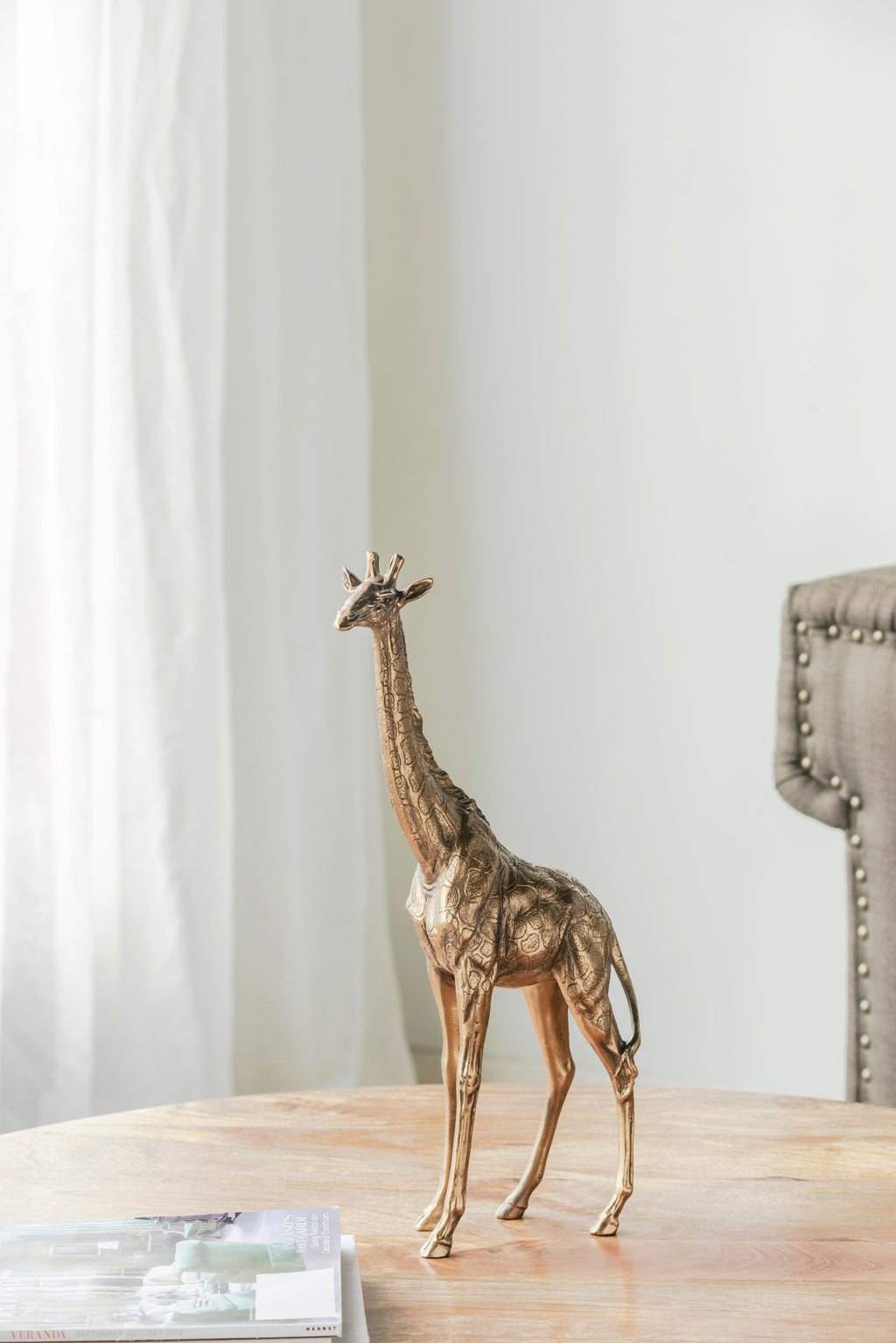 Giraffe Statuette, Animal Statue Decor