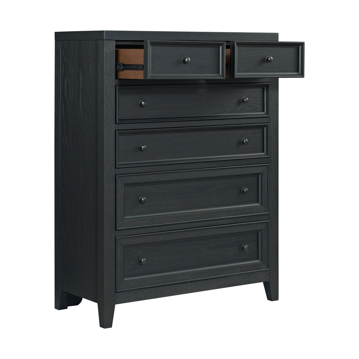 6 Drawer Chest with Smooth Slides - Black or White