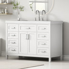 48" Bathroom Vanity with Sink, 2 Doors and 8 Drawers