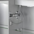LED Lighted Medicine Cabinet with Mirror, 20"x30"