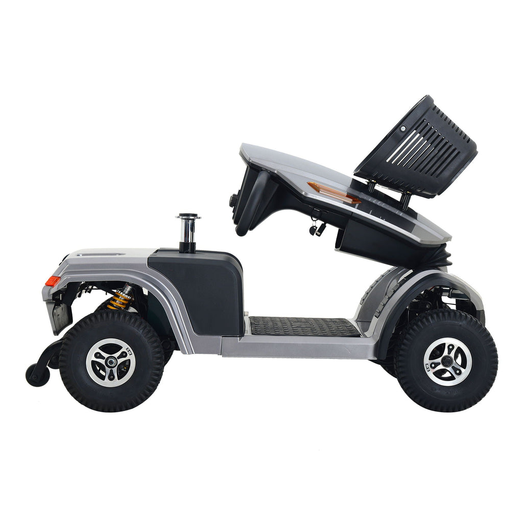 Heavy Duty Mobility Scooter with Long Range and Enhanced Safety - Red, Blue, Black, Gray