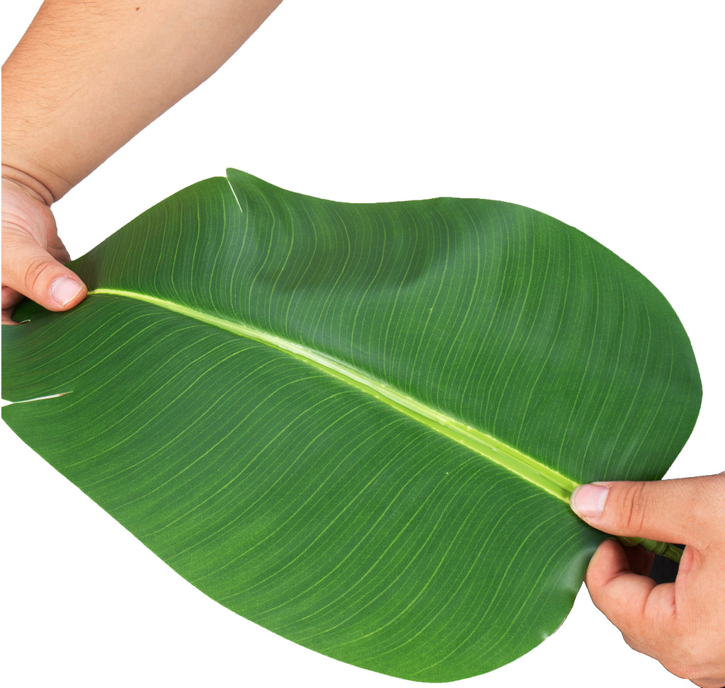 Bird of Paradise Artificial Plant with Faux Banana Leaves - 6 Ft Tall