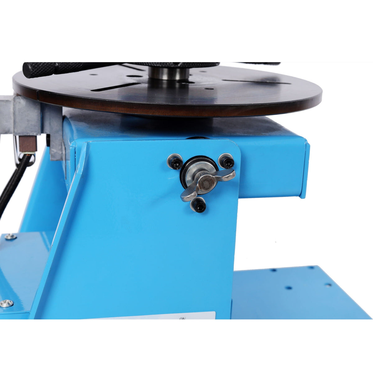 Portable Rotary Welding Positioner with 3 Jaw Lathe Chuck - Blue