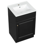 Bathroom Vanity with Sink and Adjustable Shelf - Multiple Colors