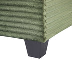 U-Shaped Upholstered Sectional Sofa with Movable Ottoman