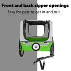 Large Folding Bike Trailer for Dogs with Folding Steel Frame - Multiple Colors