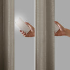 Twist Tab Total Blackout Window Curtain Panel with Thermal Technology - Pewter
