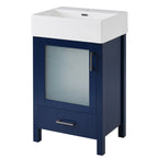 Bathroom Vanity with Ceramic Sink and Ample Storage - Blue, Green, or Black