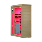 Hemlock Pentagonal Indoor Far Infrared Sauna Room with Digital Controls - Natural Hemlock