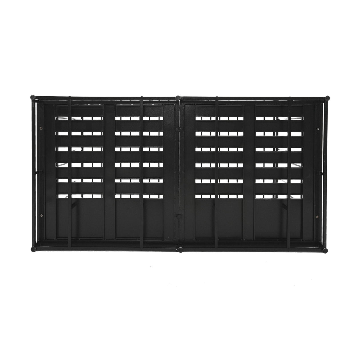 Extra Large Heavy Duty Dog Crate with Removable Pans - Black