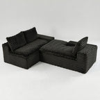 Convertible Modular Sectional Sofa with Twin Seat and Chaise - Multiple Colors