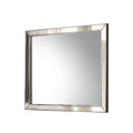 Voeville II Silver Wall Mirror with Wood Frame - Pearl Silver