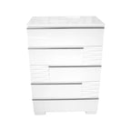 White 5 Drawer Chest with Smooth Gliding Drawers - Bedroom