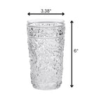 Paisley Style Acrylic Hi Ball Glasses with Shatterproof Design - White or Pink