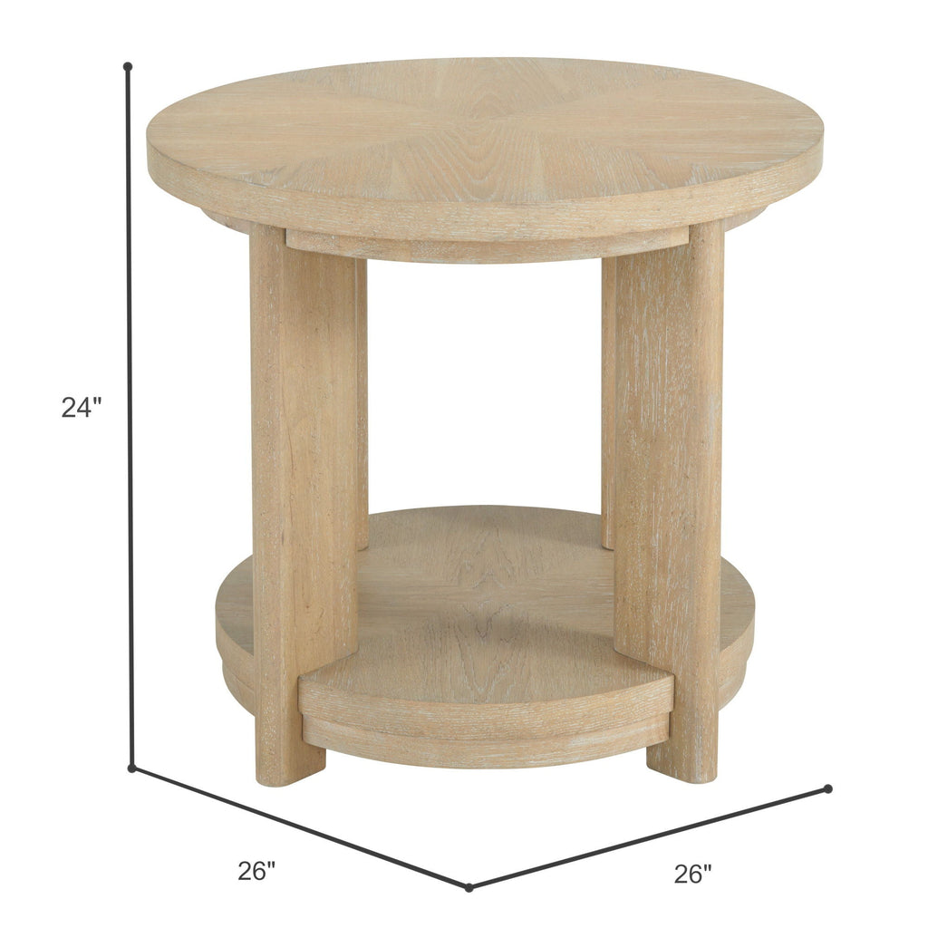 Light Brown Coffee Table with Solid Wood Construction - Light Brown