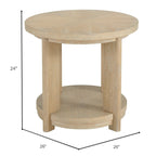 Light Brown Coffee Table with Solid Wood Construction - Light Brown