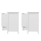 Modern Bathroom Vanity with Sink Combo – Compact Storage - Dark Brown or White